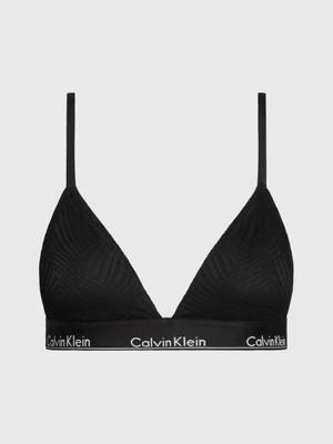 Calvin Klein Kadın Marka Logolu Elastik Bantlı Günlük Kullanıma Uygun Siyah Spor Sütyeni 000QF7077E-UB1