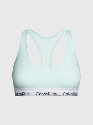 Calvin Klein Kadın Marka Logolu Elastik Bantlı Günlük Kullanıma Uygun Mavi Spor Sütyeni F3785E-LKW