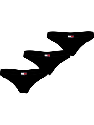 Kadın / Kız Marka Logolu Elastik Bel Bantlı Günlük Kullanıma Uygun Siyah Külot UW0UW05641-0SI