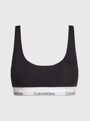 Calvin Klein Kadın Marka Logolu Elastik Bantlı Günlük Kullanıma Uygun Siyah Spor Sütyeni 000QF7586E-UB1