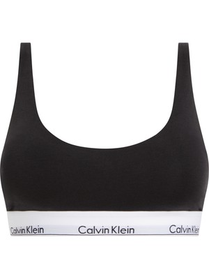 Calvin Klein Kadın Marka Logolu Elastik Bantlı Günlük Kullanıma Uygun Siyah Spor Sütyeni 000QF7586E-UB1