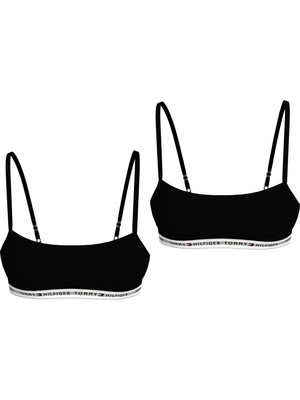 Kadın / Kız Marka Logolu Elastik Bel Bantlı Siyah-Siyah-Siyah Sütyen UW0UW05528-0R7