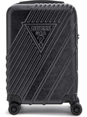 Guess Siyah Çekçekli Sert Valiz Tuffley 22 In 8-Whee - 79830
