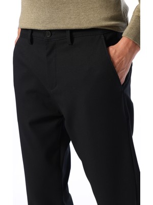 Fabrika Comfort Normal Bel Normal Paça Siyah Erkek Chino Pantolon FC4WM-PNT 2795