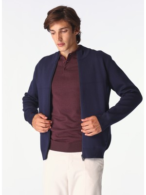 Fabrika Lacivert Erkek Hırka F4WM-HRK 2784