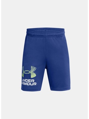 Under Armour Normal Bel Standart Mavi Erkek Şort 1383333-432-UA Tech Logo Shorts