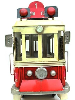 Turtcest Metal Taksim Tramvay Büyük Biblo Dekoratif Hediyelik