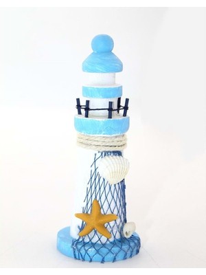 Turtcest Ahşap Marin Deniz Feneri Biblo
