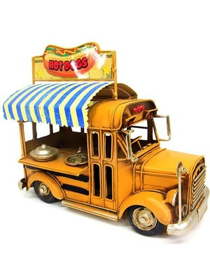 Turtcest Dekoratif Metal Sandviç Arabası Biblo Hediyelik