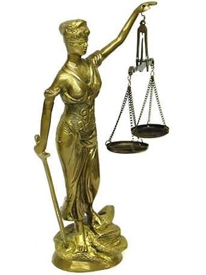 Turtcest Adalet Kadını Terazili Biblo Dekoratif Hediyelik