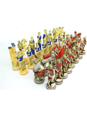 Turtcest Satranç Taşı Polyester Büyük Boy Truva Dekoratif Hediyelik