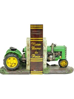 Turtcest Kitap Stoper Traktör Yeşil Dekoratif Hediyelik