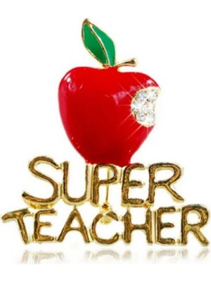 Punky Store Super Teacher Öğretmen Broş