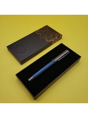 Turtcest Lacivert Roller Metal Kalem Dekoratif Hediyelik