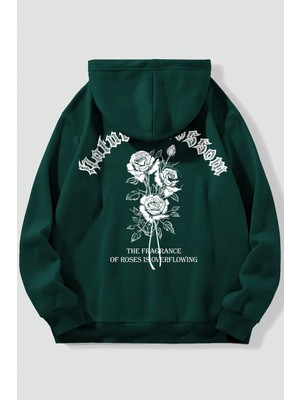 Only Trendwear Nature Blossom Baskılı Unisex Oversize Sweatshirt