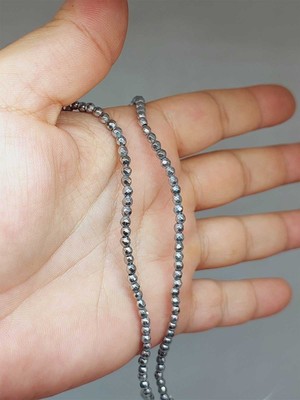 Yaşam Tohumu Hematit Taşı Faset Kesim 3mm Dizi (52430)