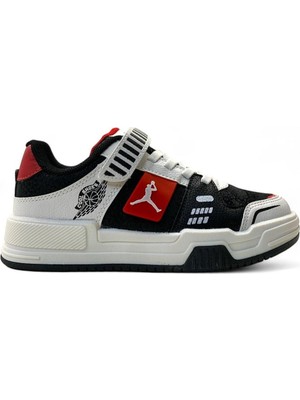 Cool King Siyah-Kırmızı Erkek Çocuk Sneaker Spor Ayakkabı