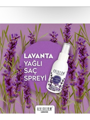 Aviderm Avıderm 100 ml Lavanta Yağlı Saç Spreyi Doğal İçeriklerle Arındırıcı Etki Sağlar