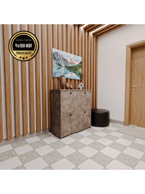 Alin  Ayakkabılık Kapaklı Modern Tasarım