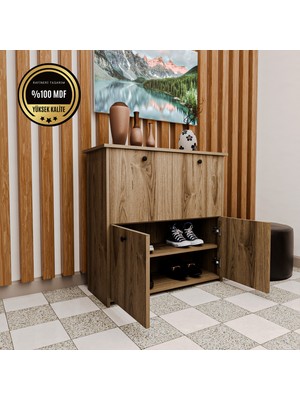 Alin  Ayakkabılık Kapaklı Modern Tasarım