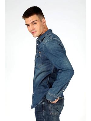 Lee Cooper 251 Lcm 141002 2199 Denım Wolker 1 Erkek Jean Gomlek