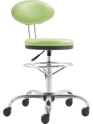 Uzay Ofis Mios Arkalıklı Tabure  Tam Çemberli  Yeşil