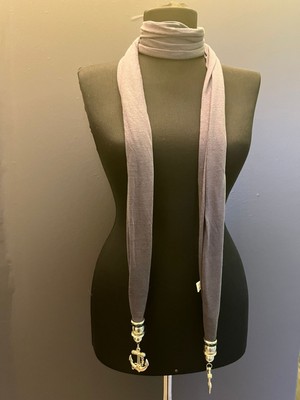 Gönülden Tasarım Çapa Uçlu Penye Kadın Fular Boy 180 cm