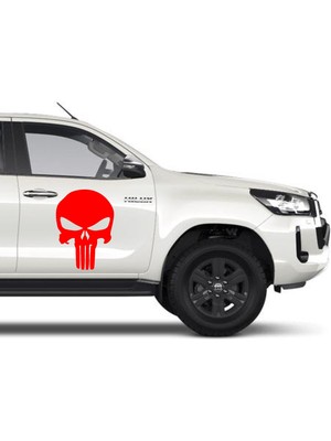 Sticker Usta Punisher Kurukafa Araba Oto Motosiklet Karavan Sticker 00490