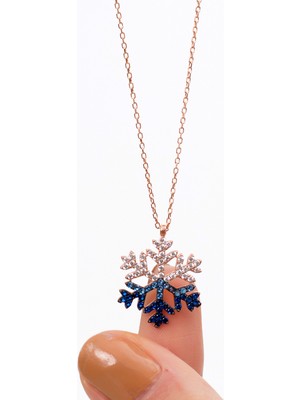 925 Ayar Gümüş Kar Tanesi Gümüş Kolye(Özel Kutulu)