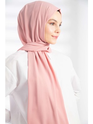 PURE SCARFS Krep Şal Pembe