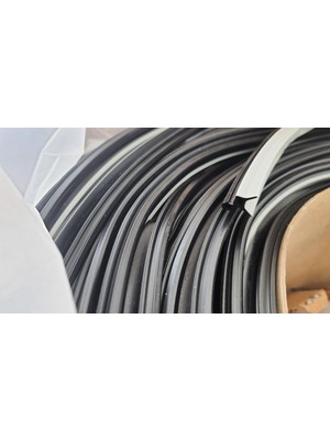 Seçil Nat 05 Pimapen Pvc Pimapen Pencere Kapı Contası Fitili (Gri) (Metre Seçimini Aşağıdan Yapabilirsiniz)