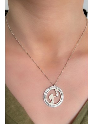 Anne Bebek Gümüş Kadın Kolye