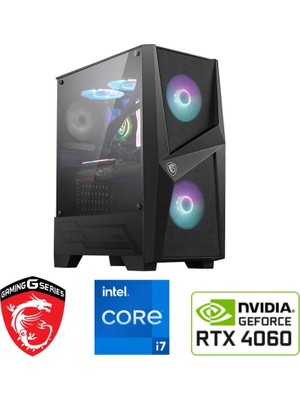 MSI DDR5 GAMİNG PC / 8 GB RTX4060 / i7 14700KF (i7 14.NESİL) / 32 GB DDR5 6000 MHZ RAM / 1 TB M.2 SSD / SIVI SOĞUTMALI / WİN11 PRO