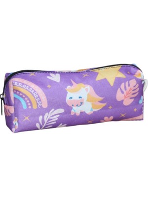 Nostaljik Lezzetler Unicorn Desenli Tatlı Kalemlik Okul Kalemliği