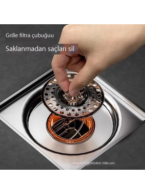 Leca Genişletilmiş Filtre, Manyetik Emiş, Üniversal Yer Süzgeci Göbeği, Böcek Geçirmez, Koku Geçirmez, Yansıma Önleyici, Banyo Kanalizasyon Sızdırmazlığı Yer Süzgeci Göbeği (Yurt Dışından)