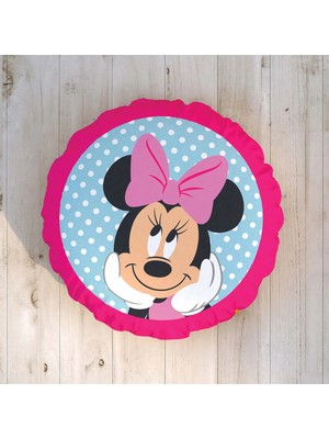 Taç Lisanslı Minnie&mickey Baby Çift Yüzü Desenli Kırlent ( 1 Adet 40X40)