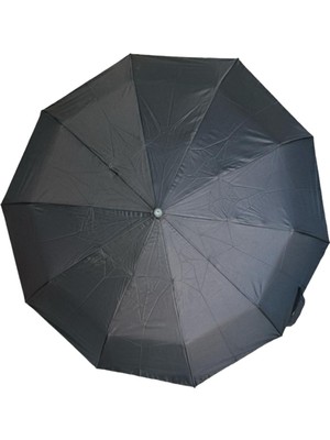 Tekno Trust Şemsiye Siyah Katlanır Ahşap Saplı 314