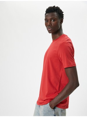 Koton Basic Tişört Slim Fit Bisiklet Yaka Kısa Kollu