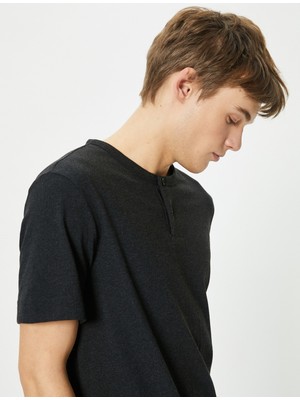 Koton Basic Tişört Kısa Kollu Bisiklet Yaka