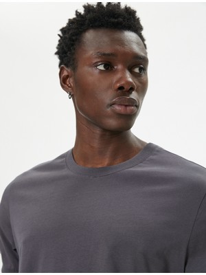 Koton Basic Tişört Slim Fit Kısa Kollu Bisiklet Yaka