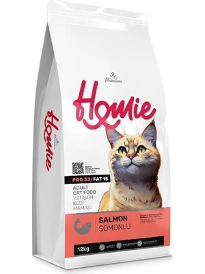 Homie Somonlu Yetişkin Kedi Maması 12 kg