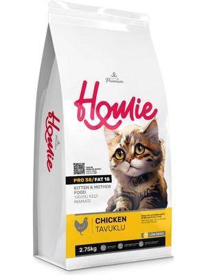Homie Kitten Mother Düşük Tahıllı Tavuklu Kedi Maması 2.75 kg
