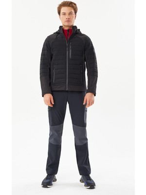 Exuma 2411137-SİYAH Erkek Softshell Mont