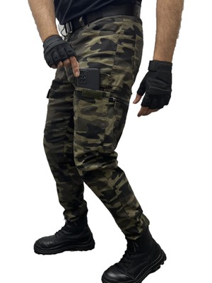 Kargo Pantolon Tactıcal Cep Kamuflaj Askeri