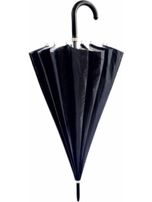 Tekno Trust Erkek 16 Telli Siyah Baston Şemsiye