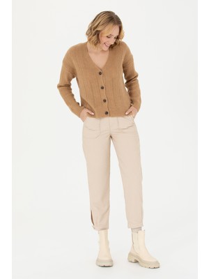 U.S. Polo Assn. Kadın Krem Pantolon 50272059-VR071