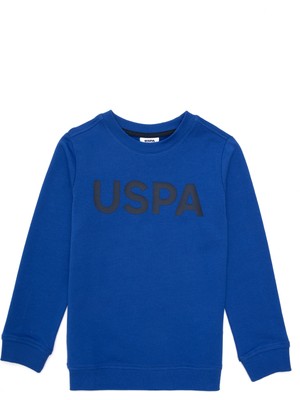 U.S. Polo Assn. Erkek Çocuk Saks Bisiklet Yaka Sweatshirt 50289143-VR045