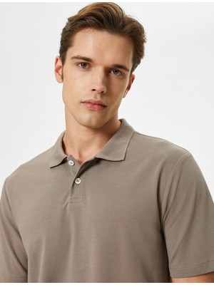 Koton Slim Fit Tişört Polo Yaka Kısa Kollu Pamuklu