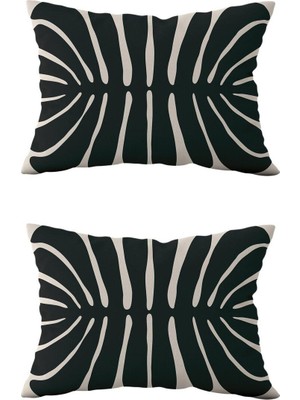 Woodhub Çift Taraflı Dikdörtgen Kırlent Kılıf 2'li