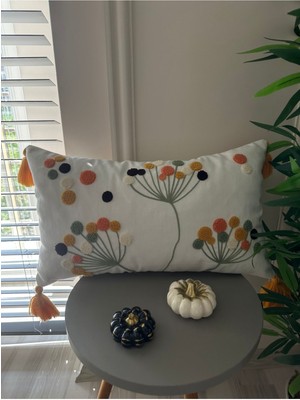 Woodhub Punch Nakışlı Kırlent Kılıfı